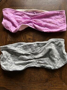 Pink Victoria Secret bralettes